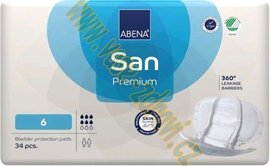 Abena San Premium 6 inkontinenn vlon pleny 34 ks v balen