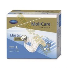 MoliCare Premium Elastic L 6 kapek kalhotky zalepovac 30 ks v balen, HRT165273